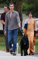 CAMILA CABELLO Out with Her Family Dogs in Miami 01/16/2021