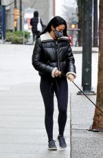 CAMILA MENDES Out with Her Dog in Vancouver 01/30/2021
