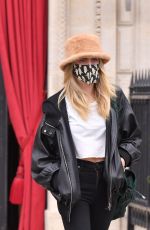CARA DELEVINGNE Out in Paris for Fashion Week 01/26/2021