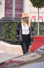 CARA DELEVINGNE Out in Paris for Fashion Week 01/26/2021
