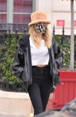 CARA DELEVINGNE Out in Paris for Fashion Week 01/26/2021
