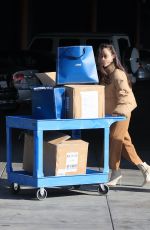 CARA SANTANA Helps Out the Homeless at a Local Clothing Drive in Los Angeles 01/06/2021
