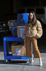 CARA SANTANA Helps Out the Homeless at a Local Clothing Drive in Los Angeles 01/06/2021