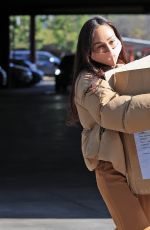 CARA SANTANA Helps Out the Homeless at a Local Clothing Drive in Los Angeles 01/06/2021