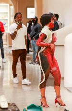 CARDI B Out Shopping at Rodeo Drive in Beverly Hills 01/22/2021