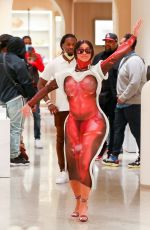 CARDI B Out Shopping at Rodeo Drive in Beverly Hills 01/22/2021
