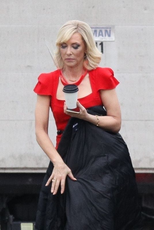 CATE BLANCHET on the Set of Don