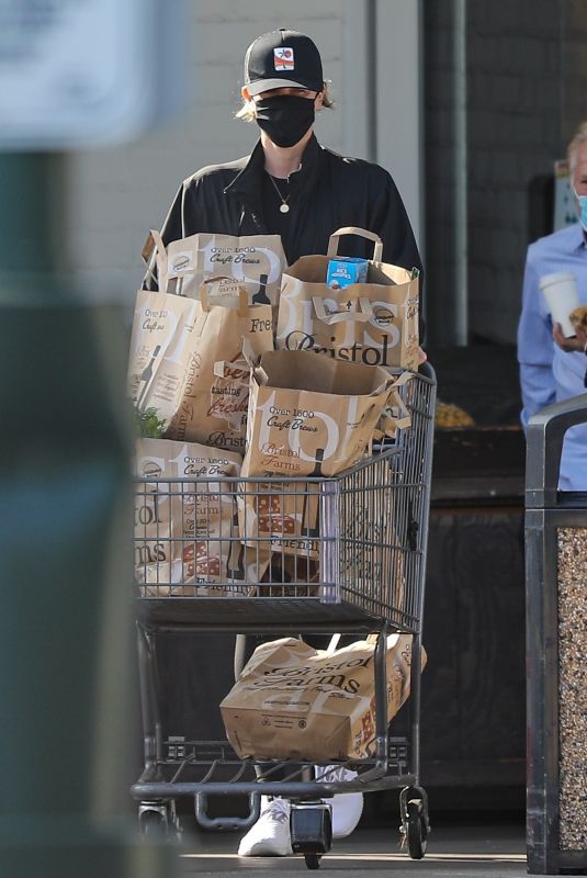 CHARLIZE THERON Out Shopping in Beverly Hills 01/04/2021