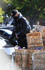 CHARLIZE THERON Shopping at Bristol Farms in Beverly Hills 01/25/2021