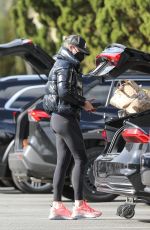 CHARLIZE THERON Shopping at Bristol Farms in Beverly Hills 01/25/2021