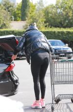 CHARLIZE THERON Shopping at Bristol Farms in Beverly Hills 01/25/2021