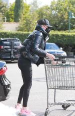 CHARLIZE THERON Shopping at Bristol Farms in Beverly Hills 01/25/2021