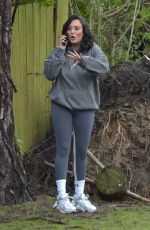 CHARLOTTE CROSBY Observing Damage at Her Home in Sunderland 01/29/2021