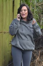 CHARLOTTE CROSBY Observing Damage at Her Home in Sunderland 01/29/2021