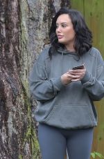 CHARLOTTE CROSBY Observing Damage at Her Home in Sunderland 01/29/2021