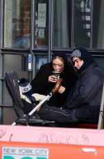 CHLOE SEVIGNY and Sinisa Mackovic Out for Coffee in New York 01/24/2021