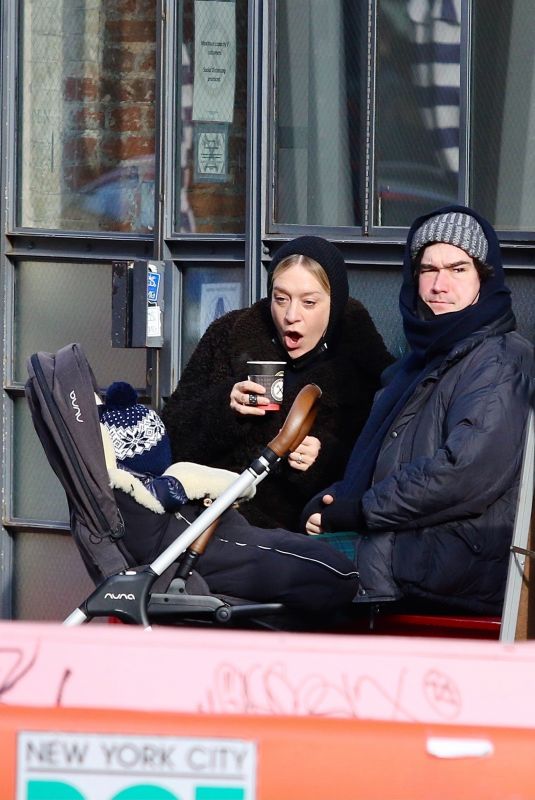 CHLOE SEVIGNY and Sinisa Mackovic Out for Coffee in New York 01/24/2021