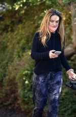 CHRISHELL STAUSE Out with Her Dog Gracie in Hollywood Hills 01/25/2021