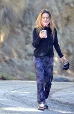CHRISHELL STAUSE Out with Her Dog Gracie in Hollywood Hills 01/25/2021