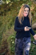 CHRISHELL STAUSE Out with Her Dog Gracie in Hollywood Hills 01/25/2021