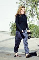CHRISHELL STAUSE Out with Her Dog Gracie in Hollywood Hills 01/25/2021