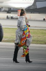 CHRISSY TEIGEN Out Boarding a Private Jet in Los Angeles 01/19/2021