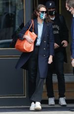 CHRISTY TURLINGTON Leaves Her Hotel in Paris 01/28/2021