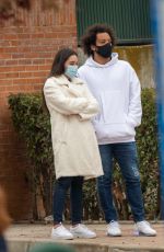 CLARISSE ALVES and Marcelo Vieira Out in Madrid 01/28/2021