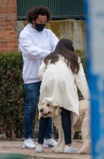 CLARISSE ALVES and Marcelo Vieira Out in Madrid 01/28/2021