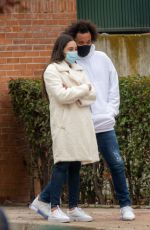CLARISSE ALVES and Marcelo Vieira Out in Madrid 01/28/2021
