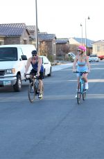 CLAUDIA FIJAL Out Riding a Bike in Las Vegas 01/28/2021