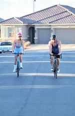 CLAUDIA FIJAL Out Riding a Bike in Las Vegas 01/28/2021