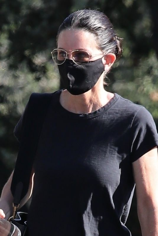 COURTENEY COX at a Spa in Malibu 01/26/2021