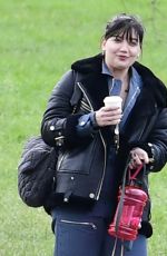 DAISY LOWE Out with Her Dog in London 01/22/2021