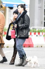 DAISY LOWE Out with Her Dog in London 01/22/2021