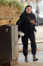 DAISY LOWE Out with Her Dog in London 01/28/2021