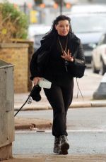 DAISY LOWE Out with Her Dog in London 01/28/2021