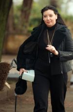 DAISY LOWE Out with Her Dog in London 01/28/2021