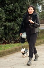 DAISY LOWE Out with Her Dog in London 01/28/2021