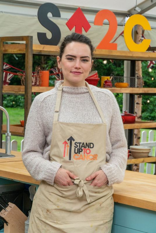 DAISY RIDLEY for Bake Off Special Stand Up To Cancer Show, Spring 2021