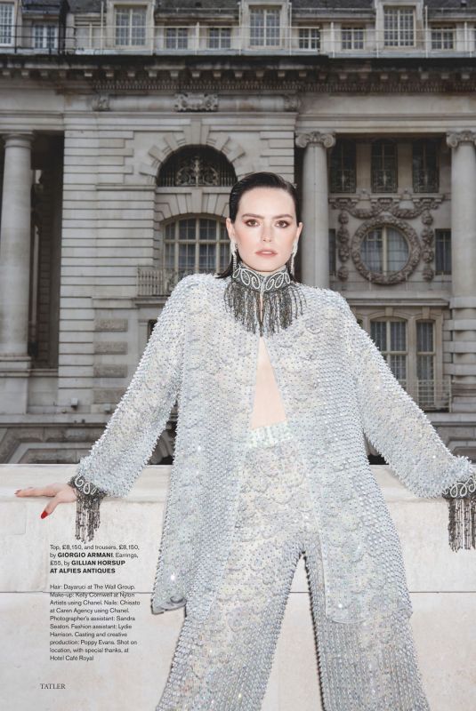 DAISY RIDLEY for Tatler Magazine, February 2021