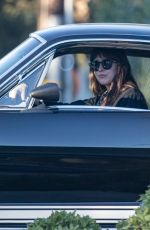 DAKOTA JOHNSON Out in Her GT 350 in Malibu 01/16/2021