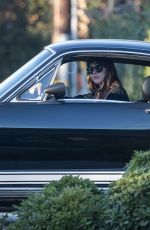 DAKOTA JOHNSON Out in Her GT 350 in Malibu 01/16/2021