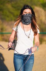 DANIELLE VASINOVA Out with her Dog in Los Angeles 01/11/2021