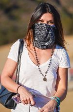 DANIELLE VASINOVA Out with her Dog in Los Angeles 01/11/2021