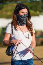 DANIELLE VASINOVA Out with her Dog in Los Angeles 01/11/2021