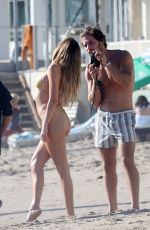 DELILAH HAMLIN in Bikini and Eyal Booker at a Beach in Santa Barbara 01/16/2021