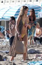 DELILAH HAMLIN in Bikini and Eyal Booker at a Beach in Santa Barbara 01/16/2021