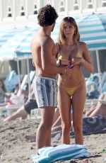 DELILAH HAMLIN in Bikini and Eyal Booker at a Beach in Santa Barbara 01/16/2021