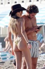 DELILAH HAMLIN in Bikini and Eyal Booker at a Beach in Santa Barbara 01/16/2021